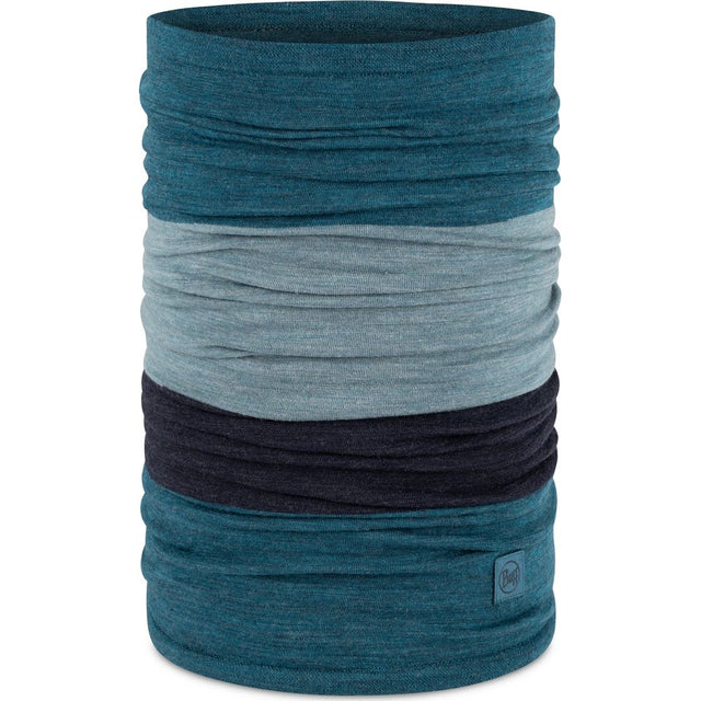 Buff Merino Move Schal block teal Produktbild 0