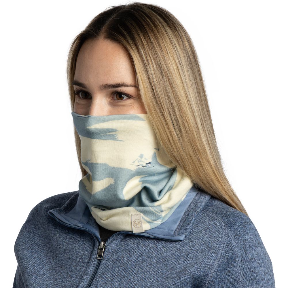 Buff Merino Mw Digital Prints Schlauchschal ilken-blue Produktbild 3