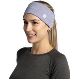 Buff Merino Wide Headband Stirnband solid iris Produktbild 2