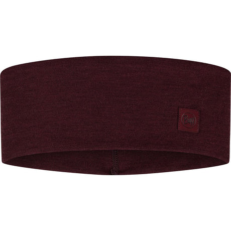 Buff Merino Wide Headband Stirnband solid-garnet Produktbild 0