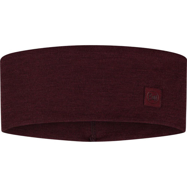 Buff Merino Wide Headband Stirnband solid-garnet Produktbild 0