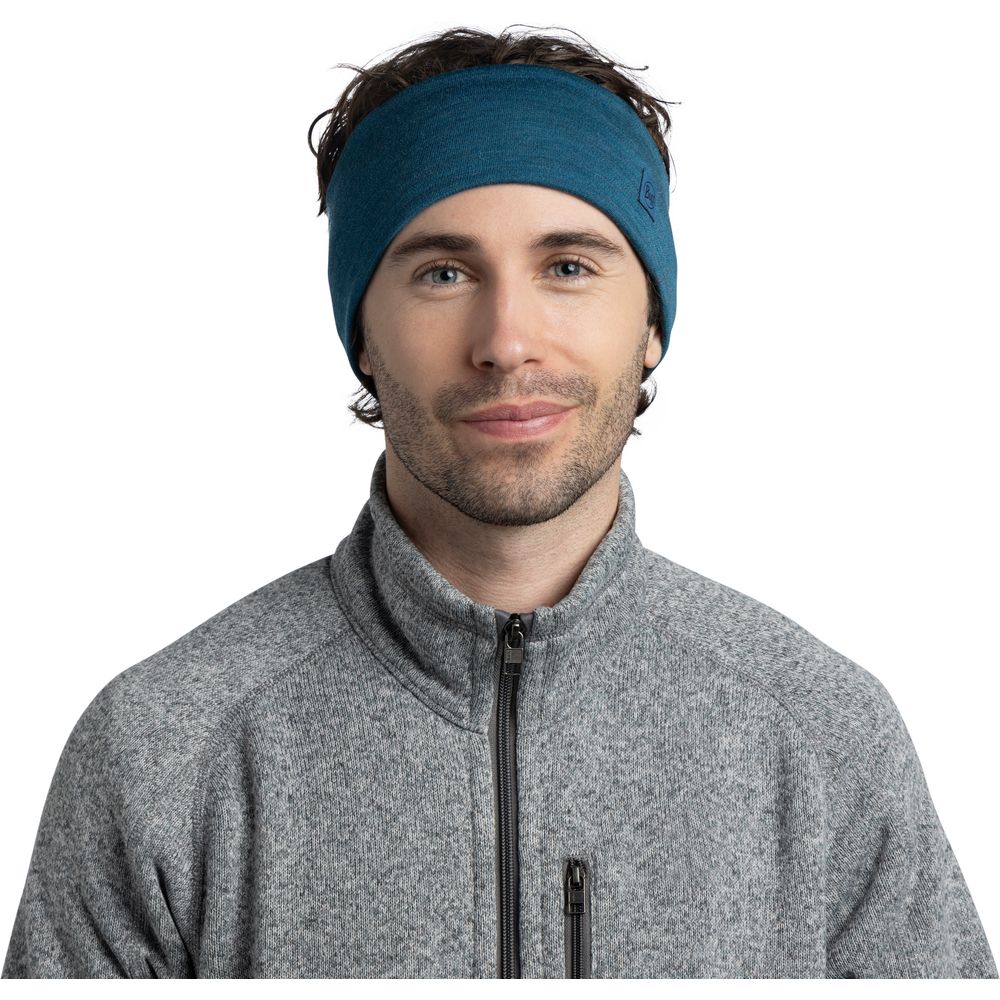 Buff Merino Wide Headband Stirnband solid-ocean Produktbild 1