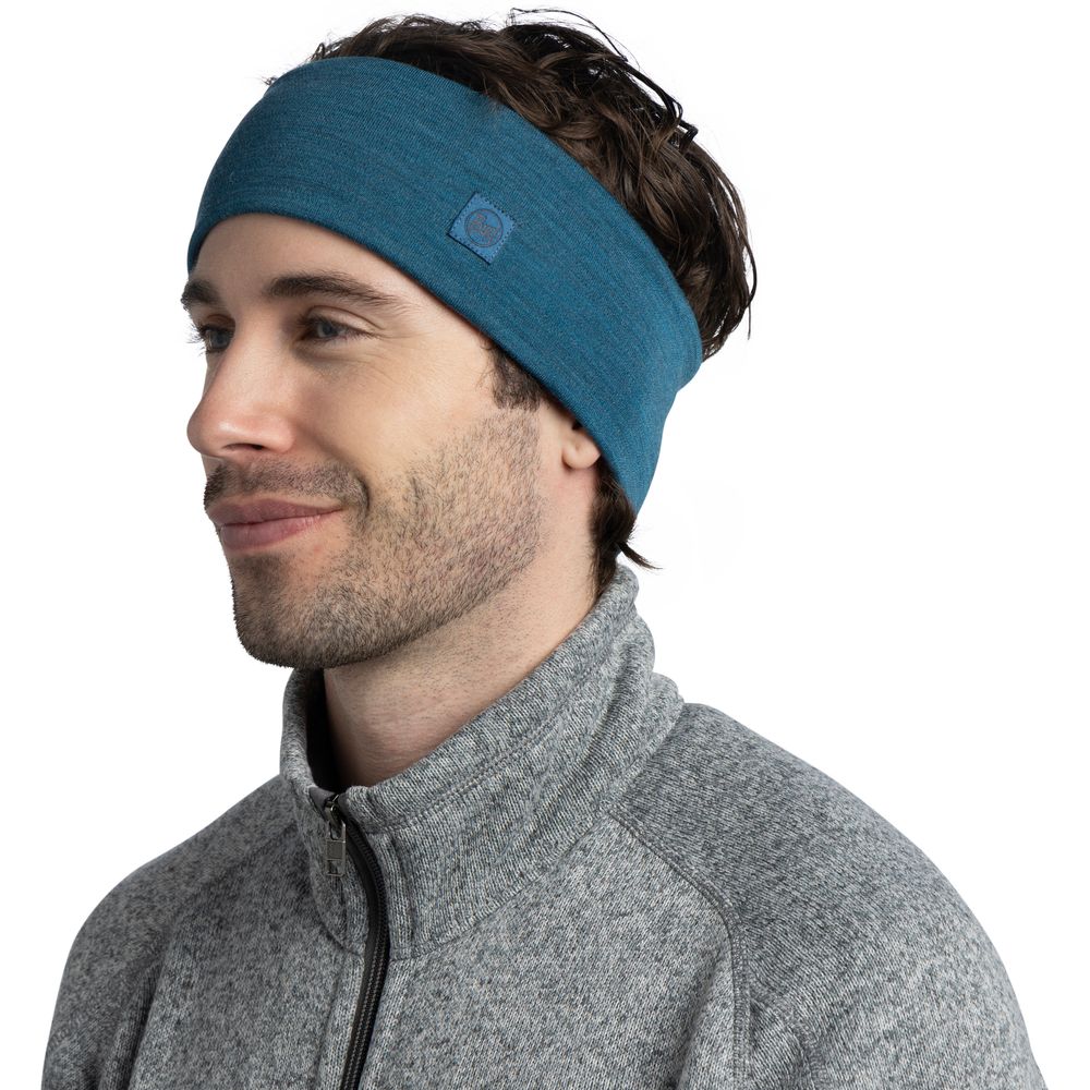 Buff Merino Wide Headband Stirnband solid-ocean Produktbild 2