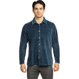 Chillaz Tatra Herren Frottee-Cordhemd dark-blue Produktbild 1