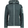 CMP Damen Fix Hood Fleecejacke trek green Produktbild 0