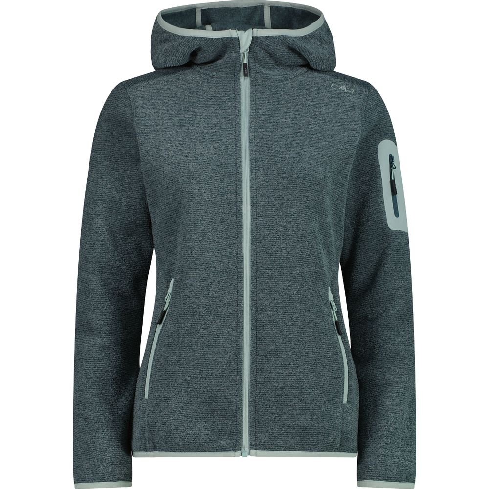 CMP Damen Fix Hood Fleecejacke trek green Produktbild 0
