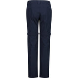 CMP Damen Zip Off Outdoorhose black-blue Produktbild 1