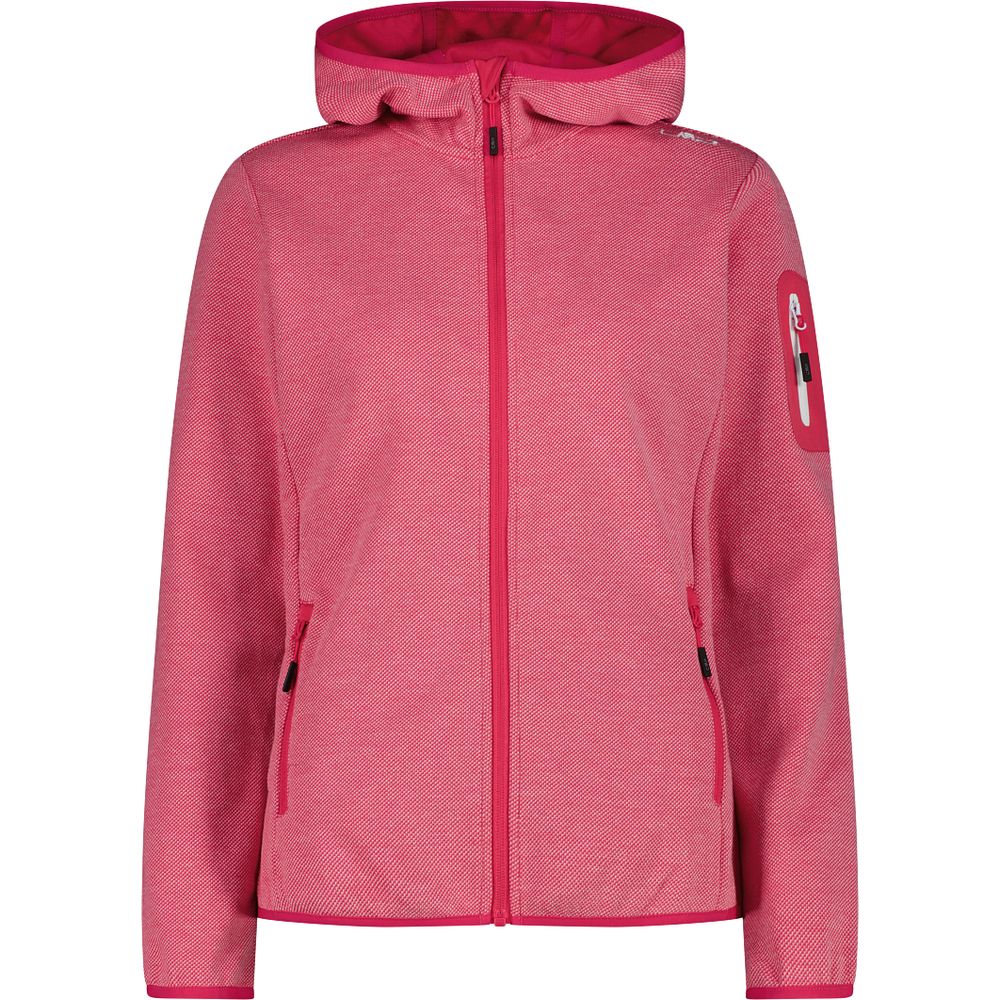 CMP Fix Hood Damen Fleecejacke magenta-bianco Produktbild 0