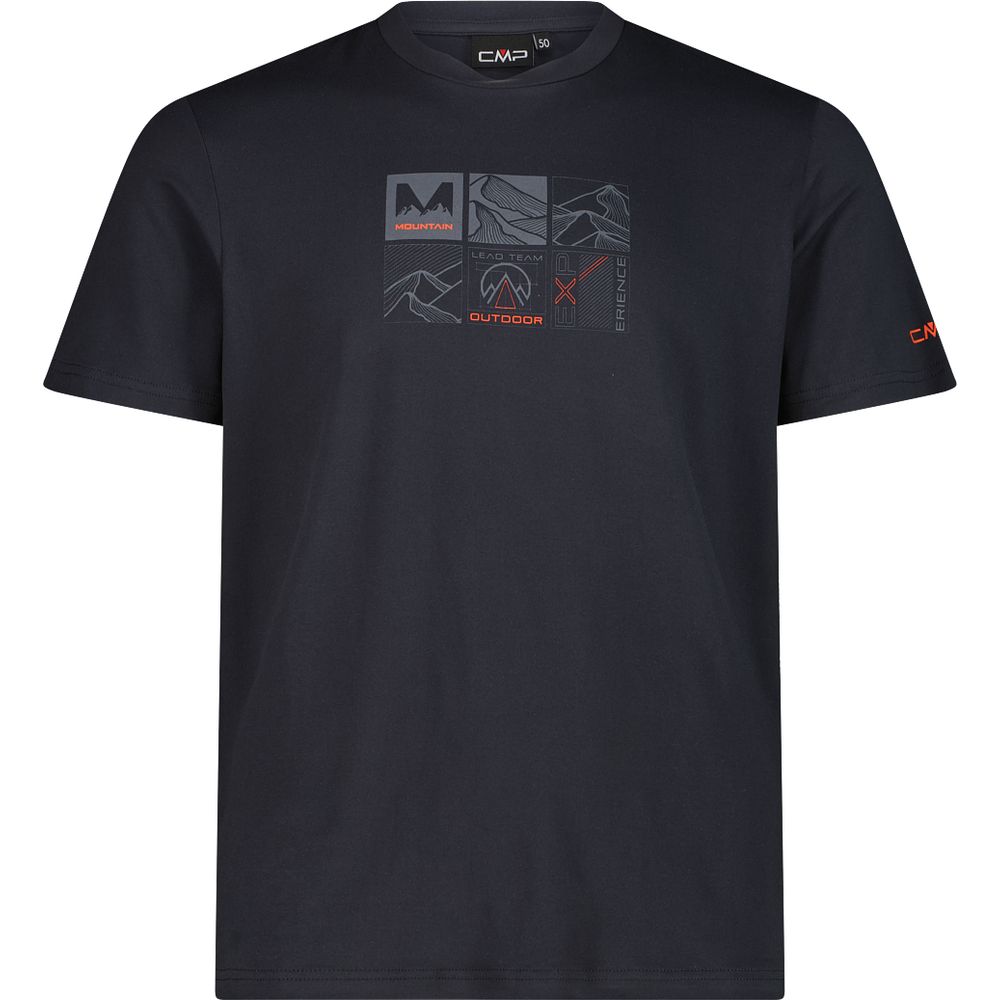 CMP Herren T-Shirt antracite-orange Produktbild 0