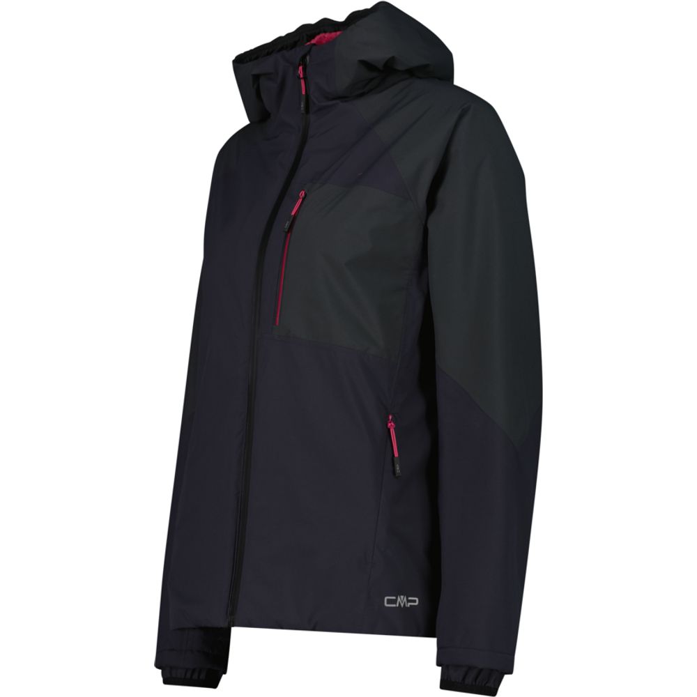 CMP Jacket Fix Hood Damen Winterjacke nero-antracite Produktbild 1