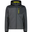 CMP Man Jacket Zip Hood Herren Softshelljacke jungle-black-pine Produktbild 0