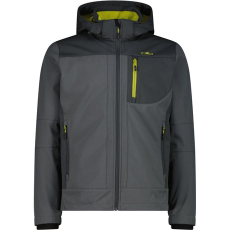 CMP Man Jacket Zip Hood Herren Softshelljacke jungle-black-pine Produktbild 0