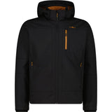 CMP Man Jacket Zip Hood Herren Softshelljacke nero-caramel Produktbild 0