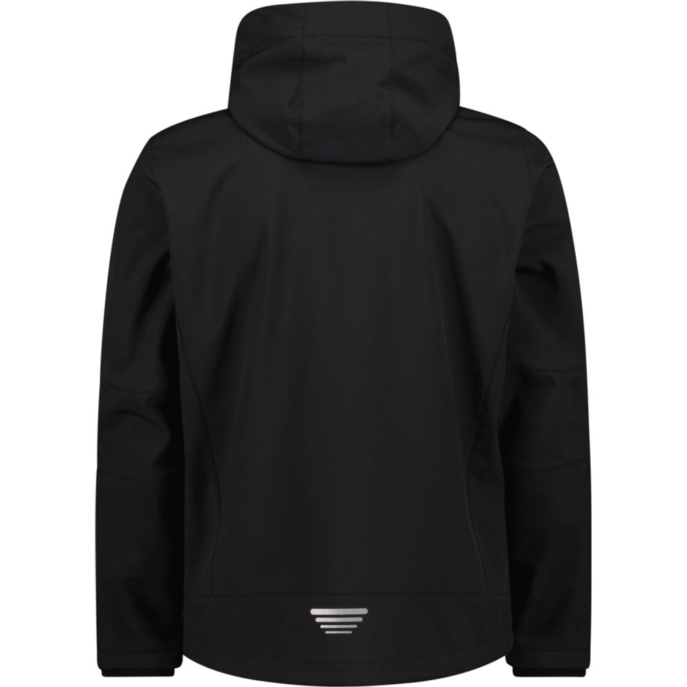 CMP Man Jacket Zip Hood Herren Softshelljacke nero-caramel Produktbild 1