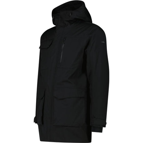 CMP Man Parka Zip Hood Herren Winterjacke nero Produktbild 1