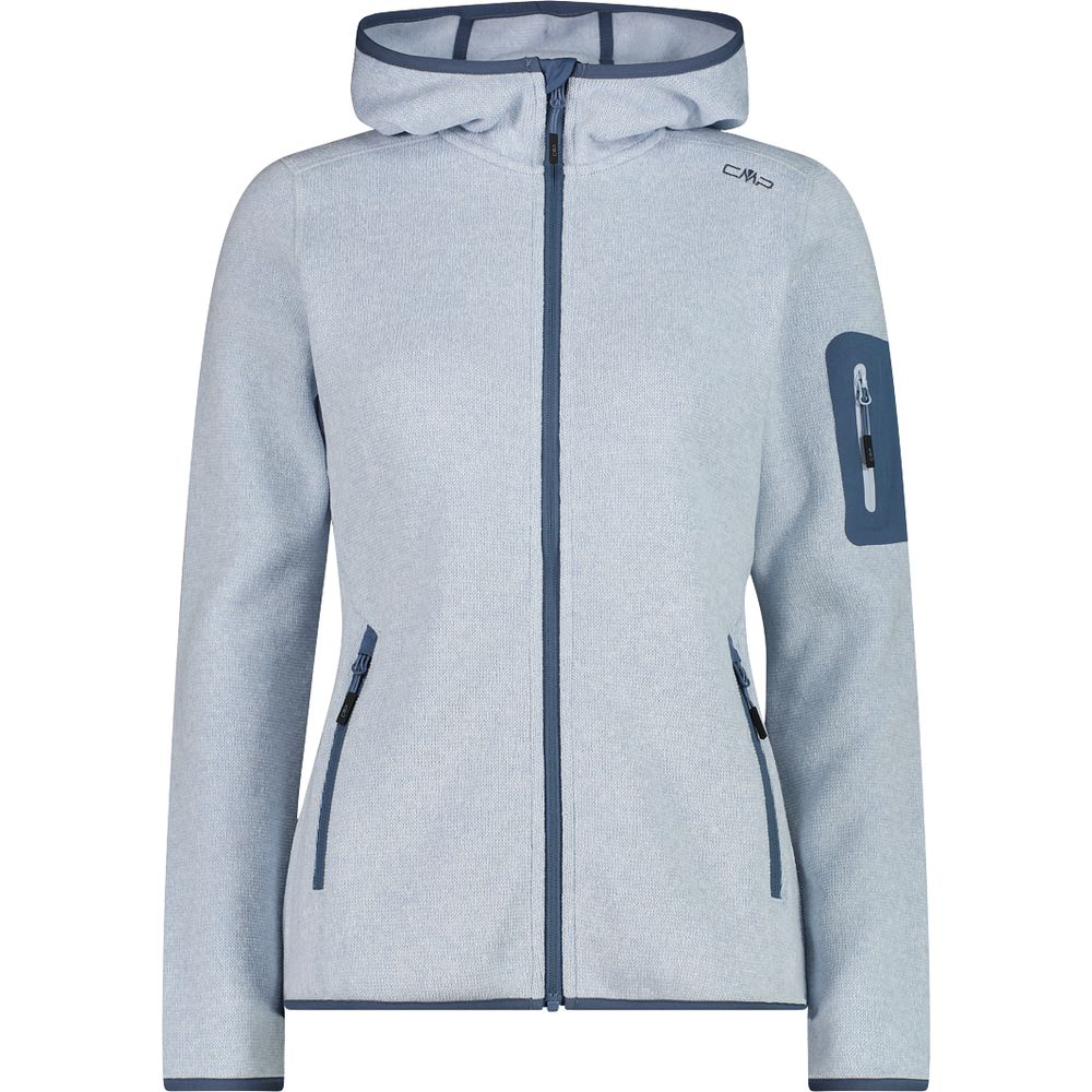 CMP Woman Jacket Fix Hood sky-blue-bianco Produktbild 0