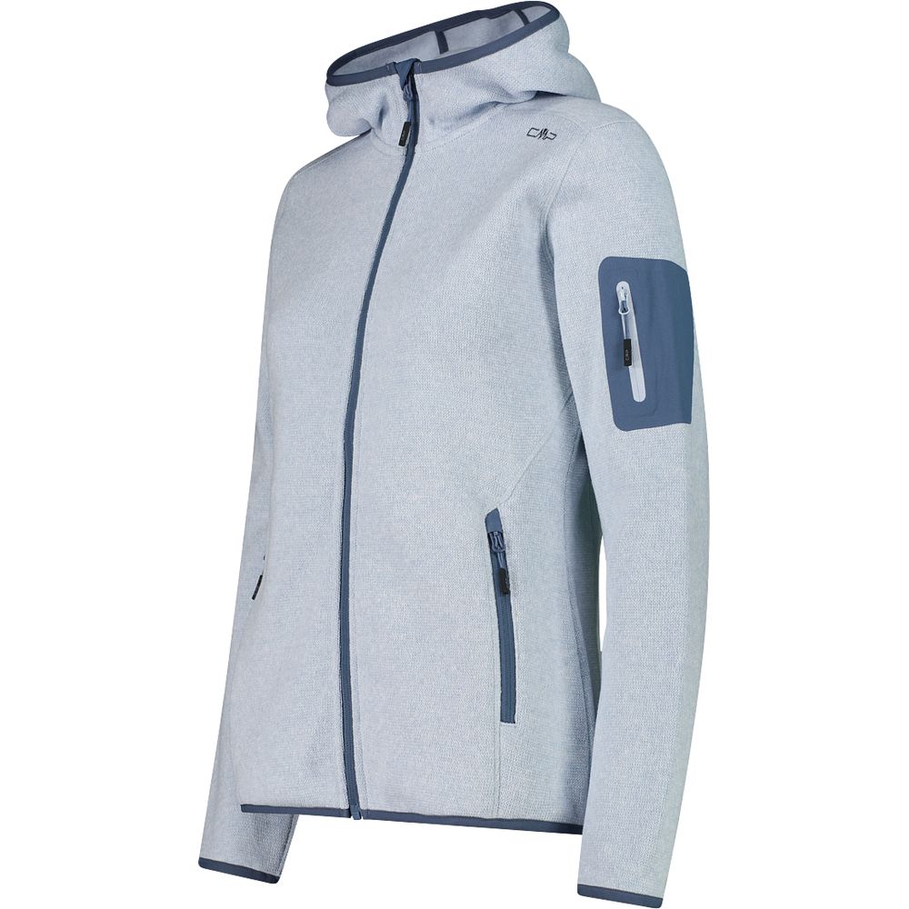 CMP Woman Jacket Fix Hood sky-blue-bianco Produktbild 2