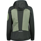 CMP Woman Jacket Hybrid Fix Hood Midlayer Damen Hybridjacke green-tea Produktbild 1