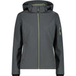 CMP Woman Jacket Zip Hood Damen Softshelljacke jungle Produktbild 0