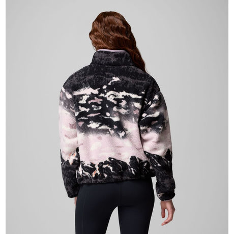 Columbia Damen Helvetia II Printed Cropped Half SN Fleece Pullover shale purple sisters, shale purple Produktbild 1
