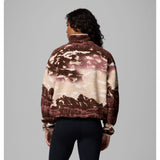 Columbia Damen Helvetia II Printed Cropped Half SN Fleece Pullover tobacco sisters, dark stone Produktbild 1