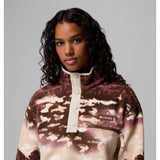 Columbia Damen Helvetia II Printed Cropped Half SN Fleece Pullover tobacco sisters, dark stone Produktbild 3
