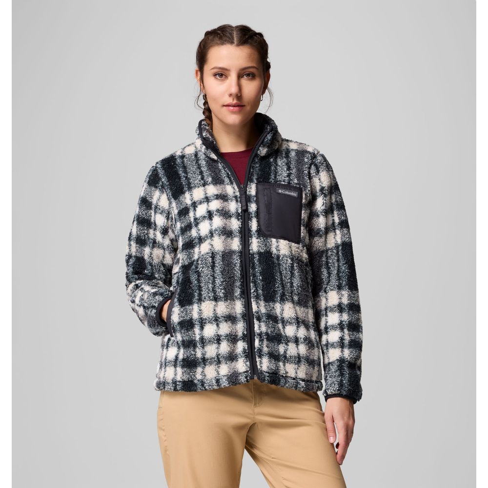Columbia Damen West Bend Print Full Zip II Fleecejacke black herringplaid Produktbild 0