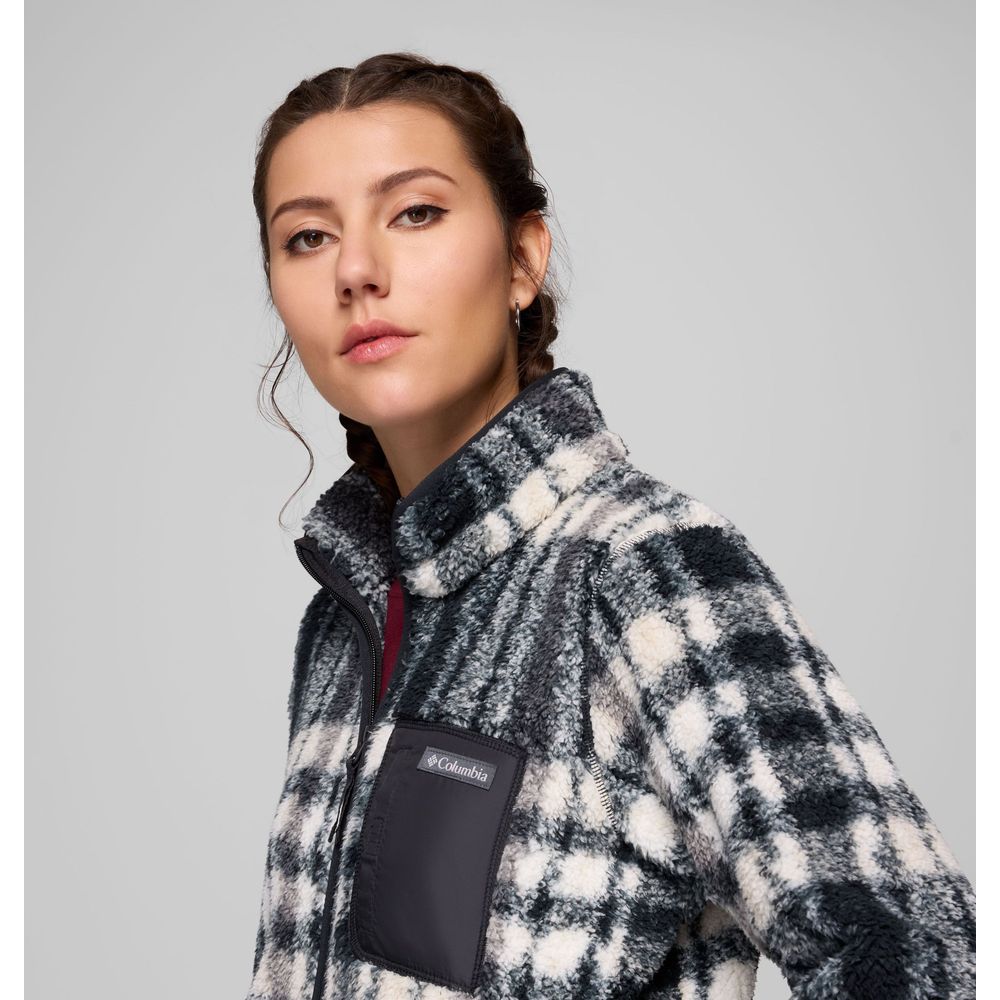 Columbia Damen West Bend Print Full Zip II Fleecejacke black herringplaid Produktbild 3
