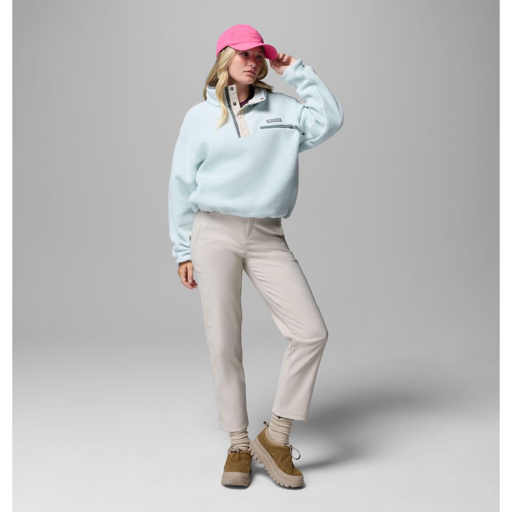 Columbia Helvetia™ II Cropped Half Snap Fleece Damen Fleecejacke tea light, dark stone Produktbild 4