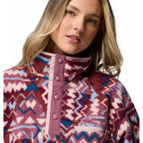 Columbia Helvetia™ II Printed Cropped Half Snap Damen Fleecepullover antique-mauve, geomix Produktbild 3