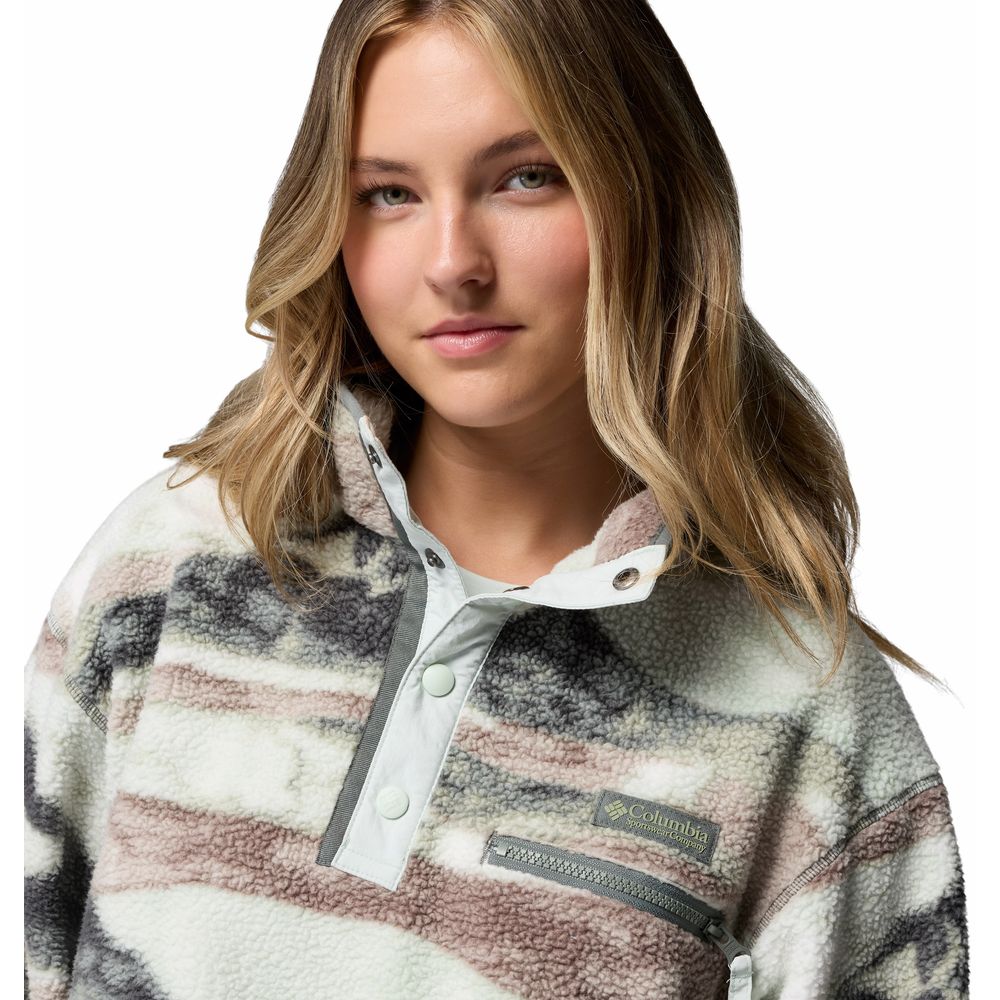 Columbia Helvetia™ II Printed Cropped Half Snap Damen Fleecepullover sedona-sage,-su Produktbild 3