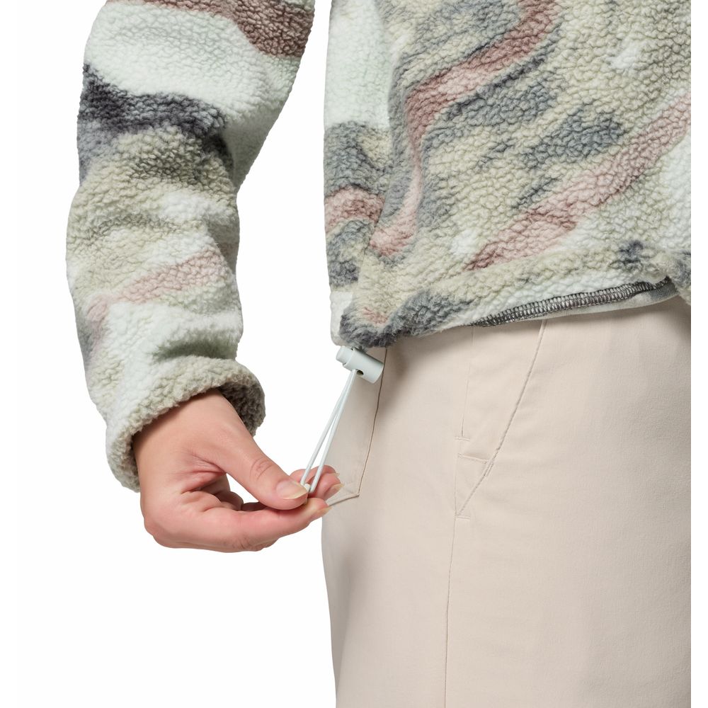 Columbia Helvetia™ II Printed Cropped Half Snap Damen Fleecepullover sedona-sage,-su Produktbild 4
