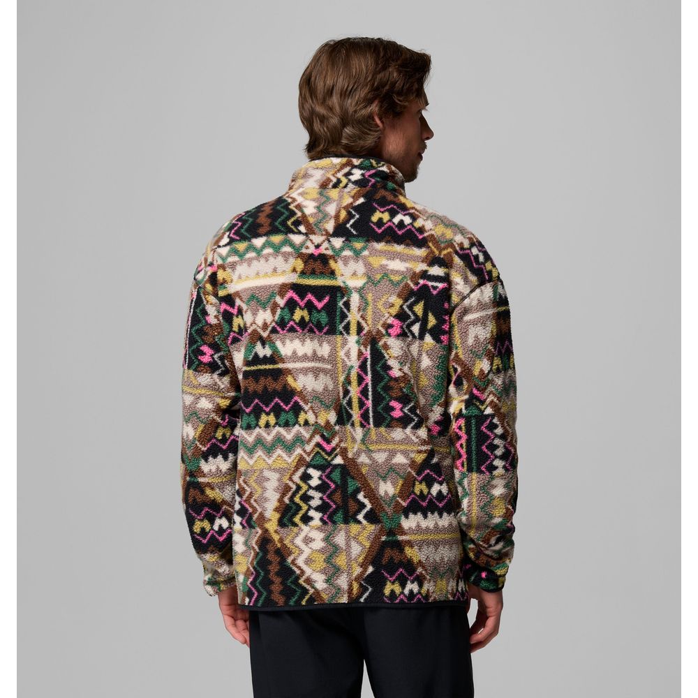 Columbia Helvetia™ II Printed Half Snap Herren Fleecepullover black geomix Produktbild 1