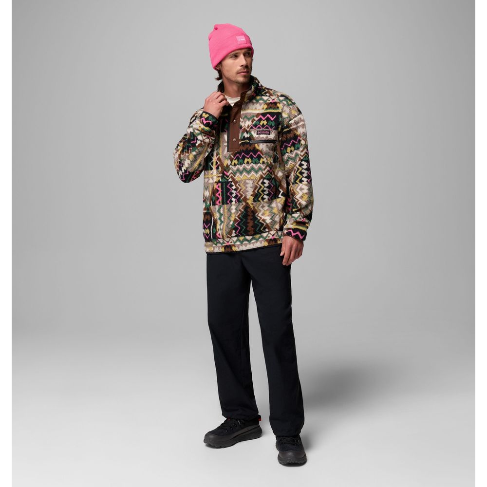 Columbia Helvetia™ II Printed Half Snap Herren Fleecepullover black geomix Produktbild 2