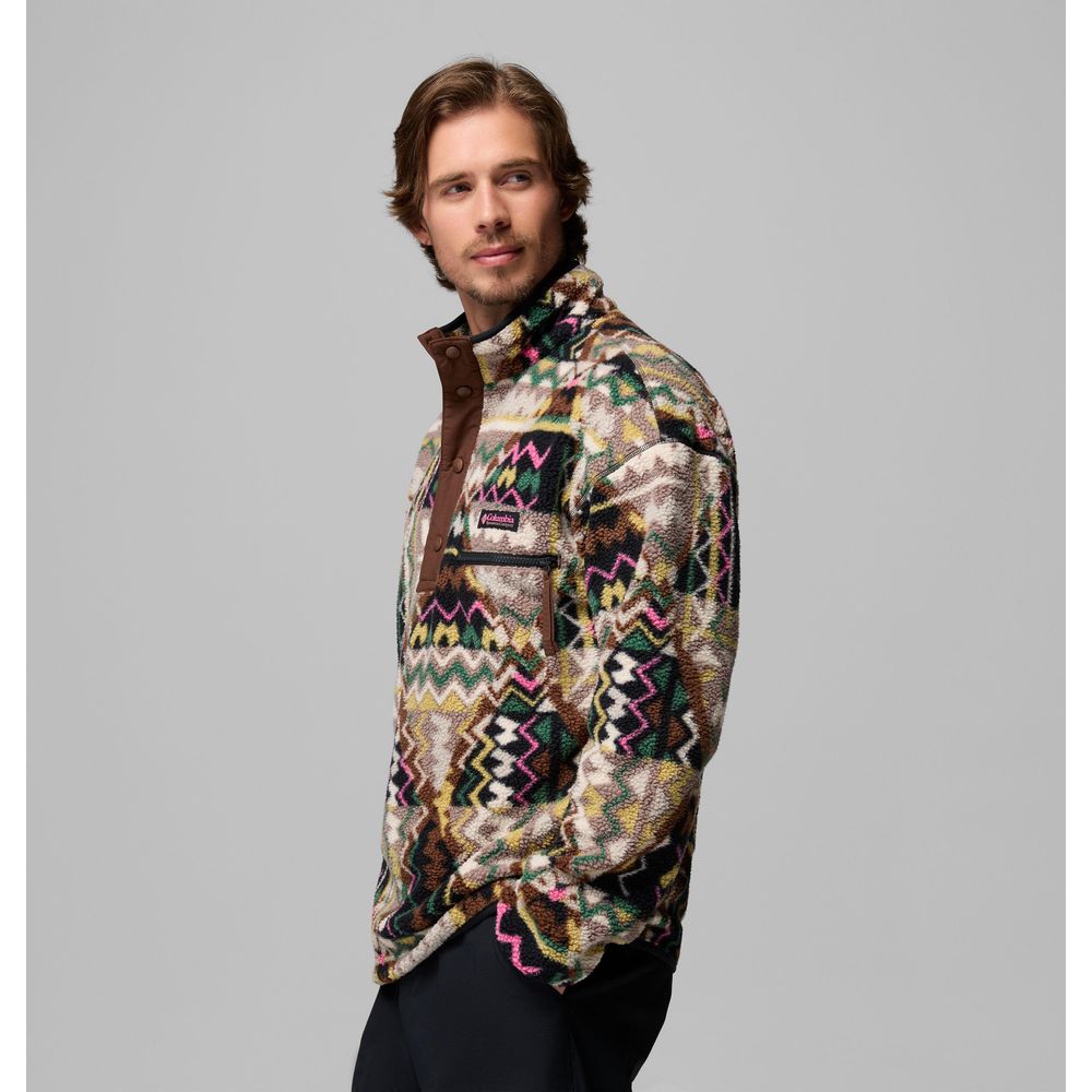 Columbia Helvetia™ II Printed Half Snap Herren Fleecepullover black geomix Produktbild 3