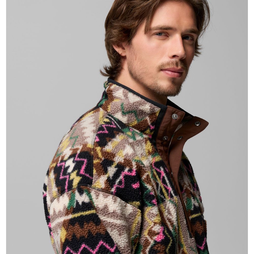 Columbia Helvetia™ II Printed Half Snap Herren Fleecepullover black geomix Produktbild 4