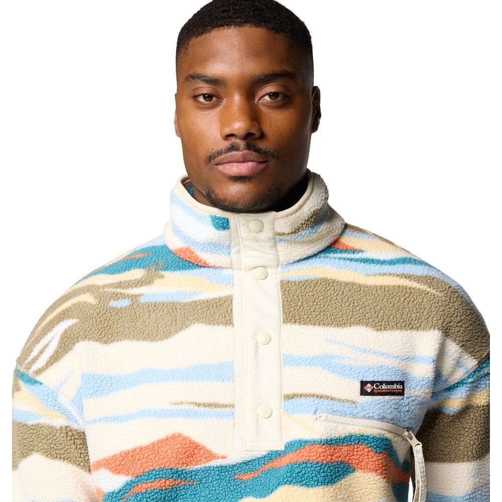 Columbia Helvetia II Printed Herren Fleecepullover chalk rogue