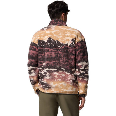 Columbia Herren Helvetia II Printed Half Snap Fleece Pullover camel brown sisters Produktbild 1