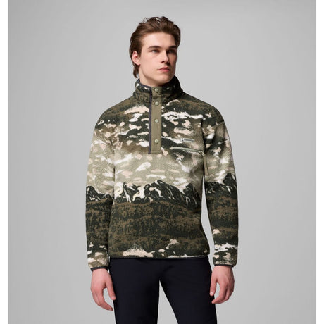 Columbia Herren Helvetia II Printed Half Snap Fleece Pullover safari sisters Produktbild 0