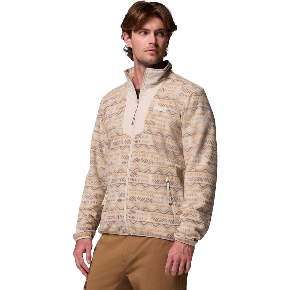 Columbia Herren Sequoia Grove Printed Full Zip Fleecejacke dark stone horizons Produktbild 2