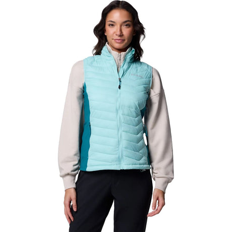 Columbia Powder Pass II Hybrid Damen Weste spray river blue Produktbild 0
