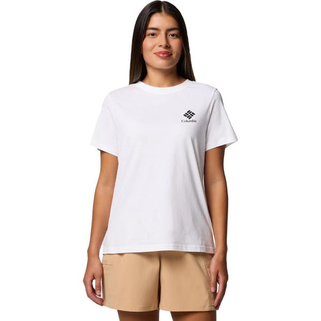 Columbia Rolling Bend Graphic Damen T-Shirt white stacked gem Produktbild 0