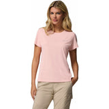 Columbia Zero Rules Light Crew Damen T-Shirt pink sand Produktbild 0