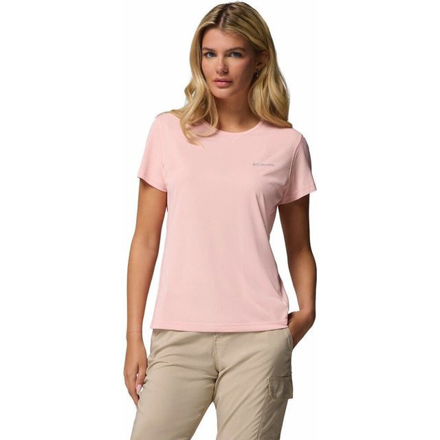 Columbia Zero Rules Light Crew Damen T-Shirt pink sand Produktbild 0