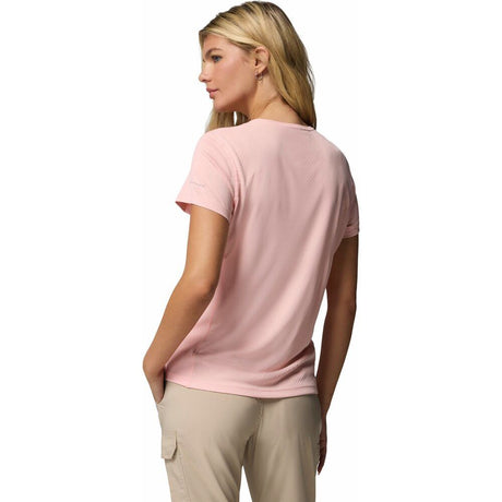 Columbia Zero Rules Light Crew Damen T-Shirt pink sand Produktbild 1
