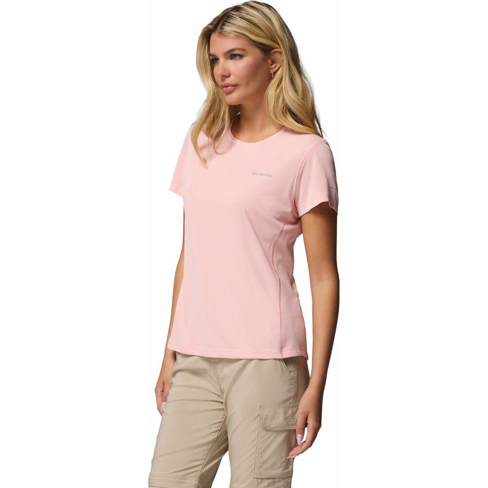 Columbia Zero Rules Light Crew Damen T-Shirt pink sand Produktbild 2