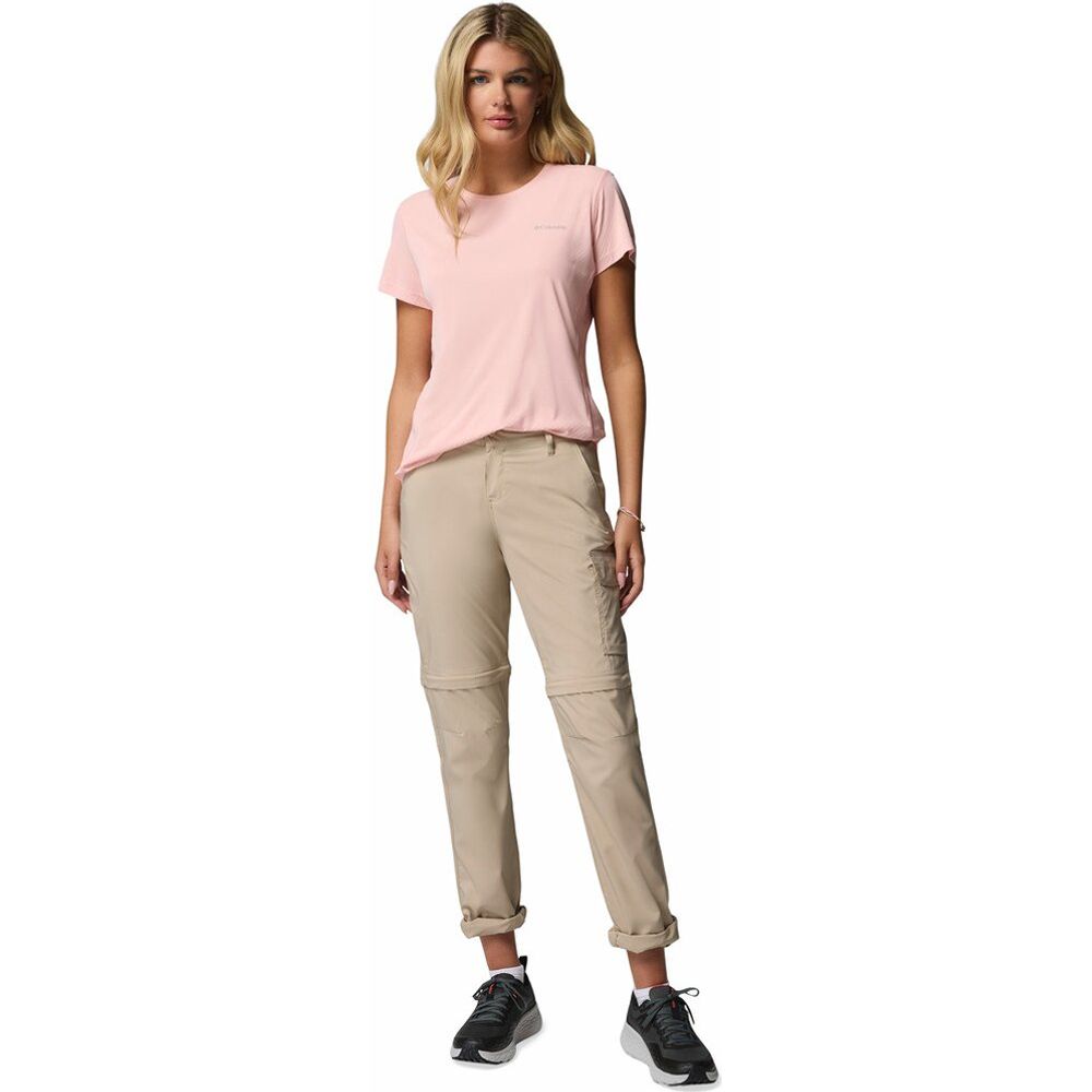 Columbia Zero Rules Light Crew Damen T-Shirt pink sand Produktbild 3