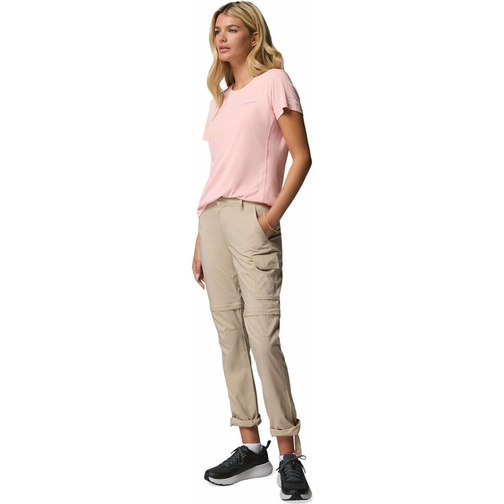 Columbia Zero Rules Light Crew Damen T-Shirt pink sand Produktbild 4