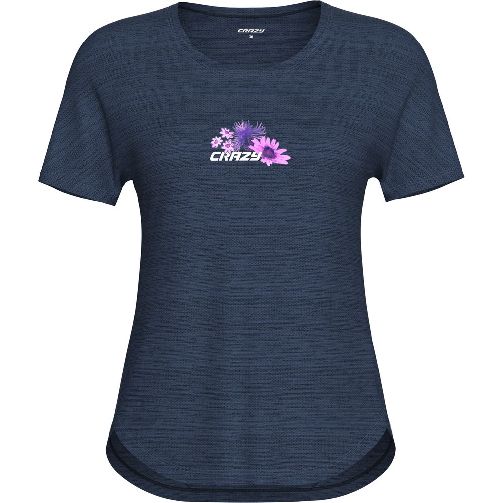 Crazy Idea Exit Damen T-Shirt  blue Produktbild 0