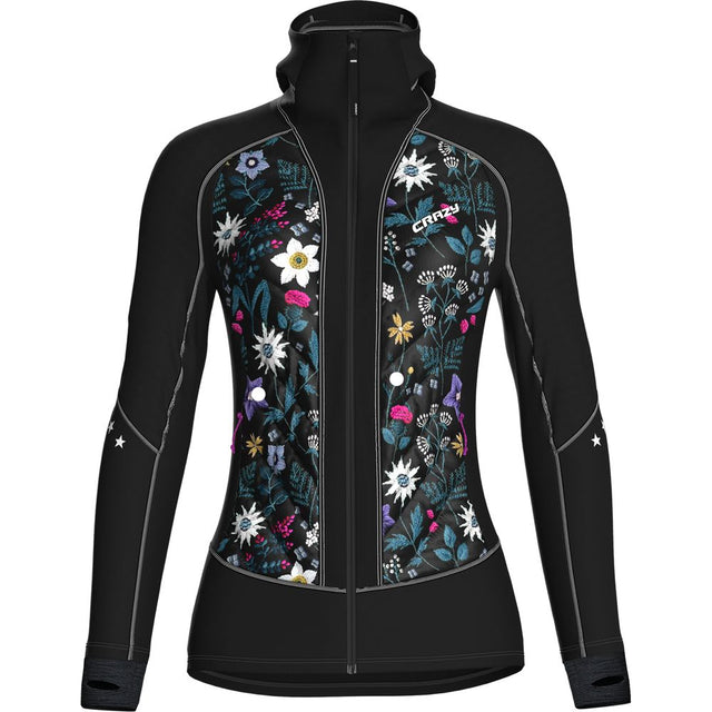 Crazy Idea Jacket Channel Damen Isolationsjacke print-alpin-flower Produktbild 0